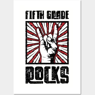 5th Grade Rocks - Red - Barn Shirt USA Posters and Art